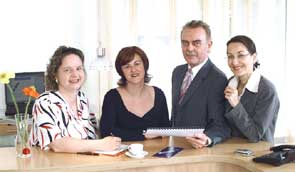 Mitarbeiter ORG-TEAM von links Helga Ruscher-Ruh, Lilo Banhardt, Klaus A. M�ller, Bettina Binder